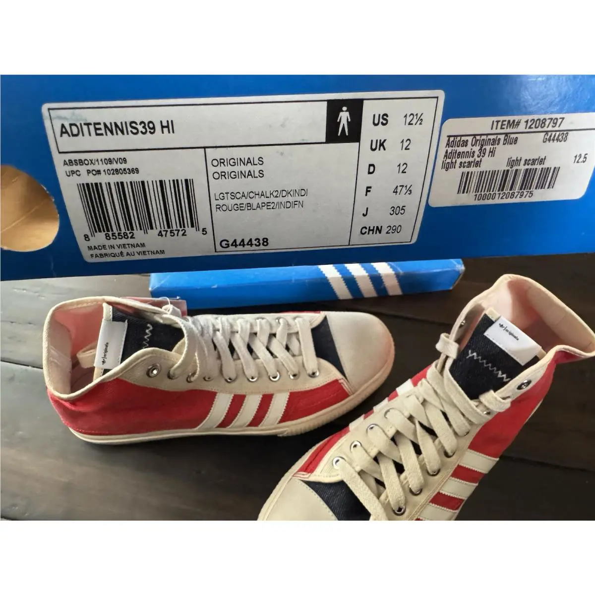 Adidas shoes - adidas Nizza Hi - Nizza - Blue Light Scarlet 9