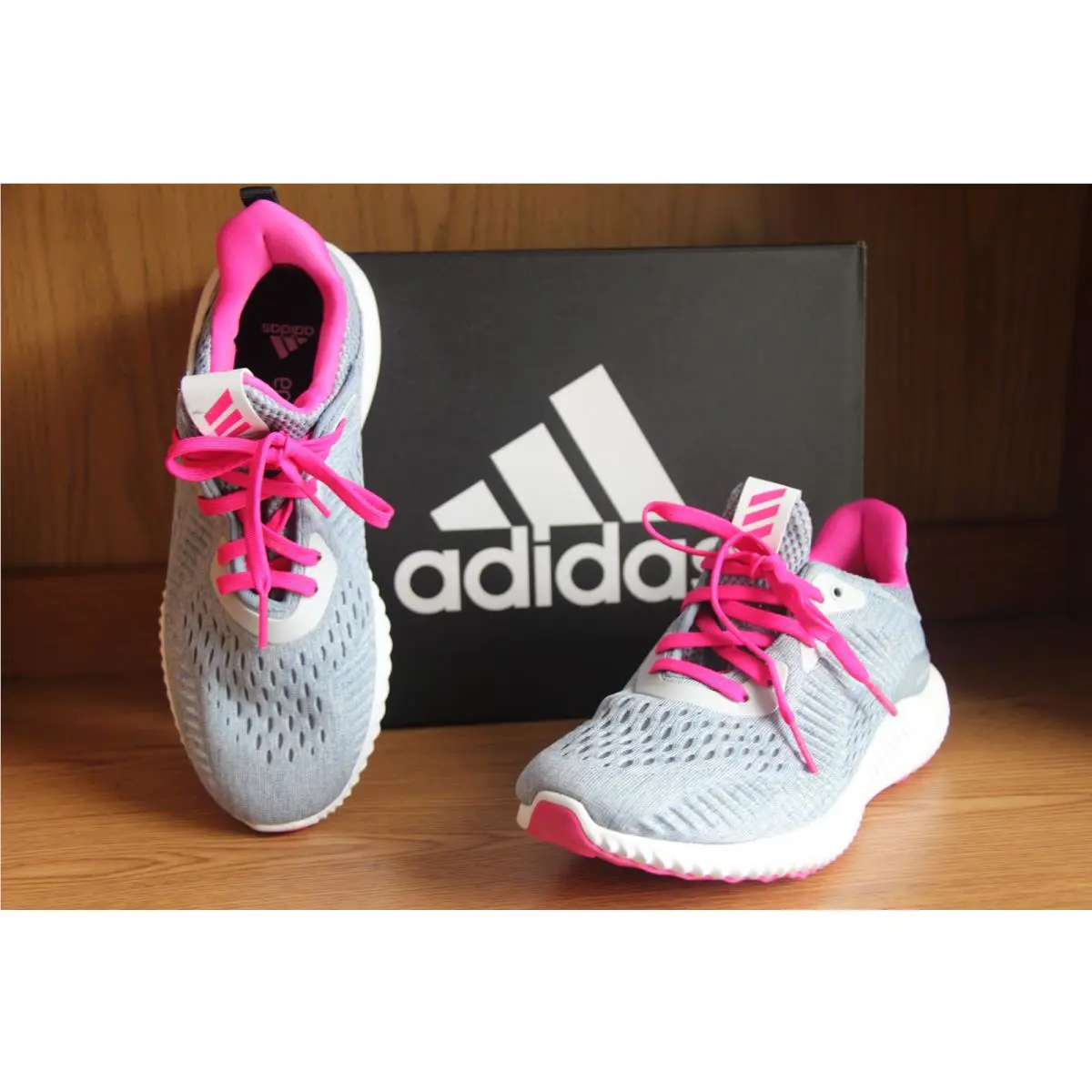 Adidas shoes - adidas Alphabounce Em - Alphabounce - Gray/Pink (UPC: 190308588598) 8