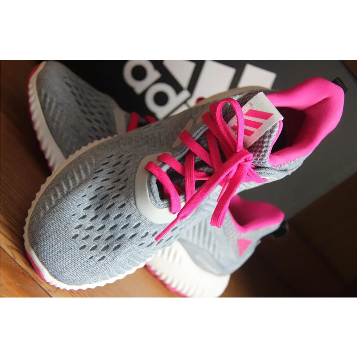 Adidas shoes - adidas Alphabounce Em - Alphabounce - Gray/Pink (UPC: 190308588598) 9