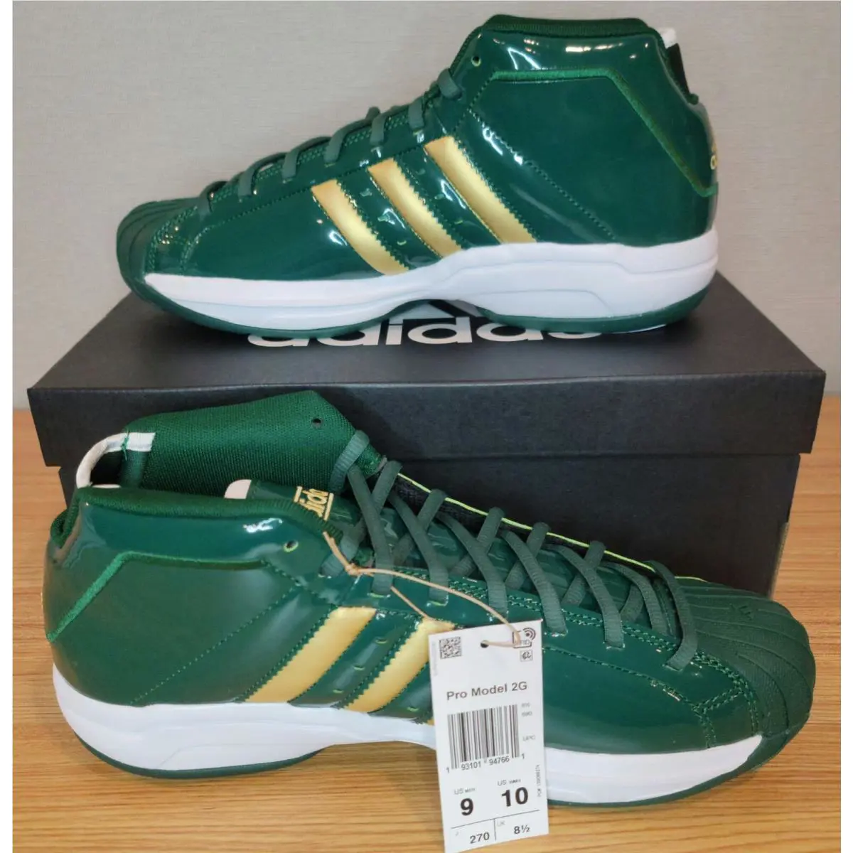 Adidas shoes - Adidas Pro Model 2G James Class of 2003 - FW3664 - Green, Gold, Manufacturer: Green, Gold 0