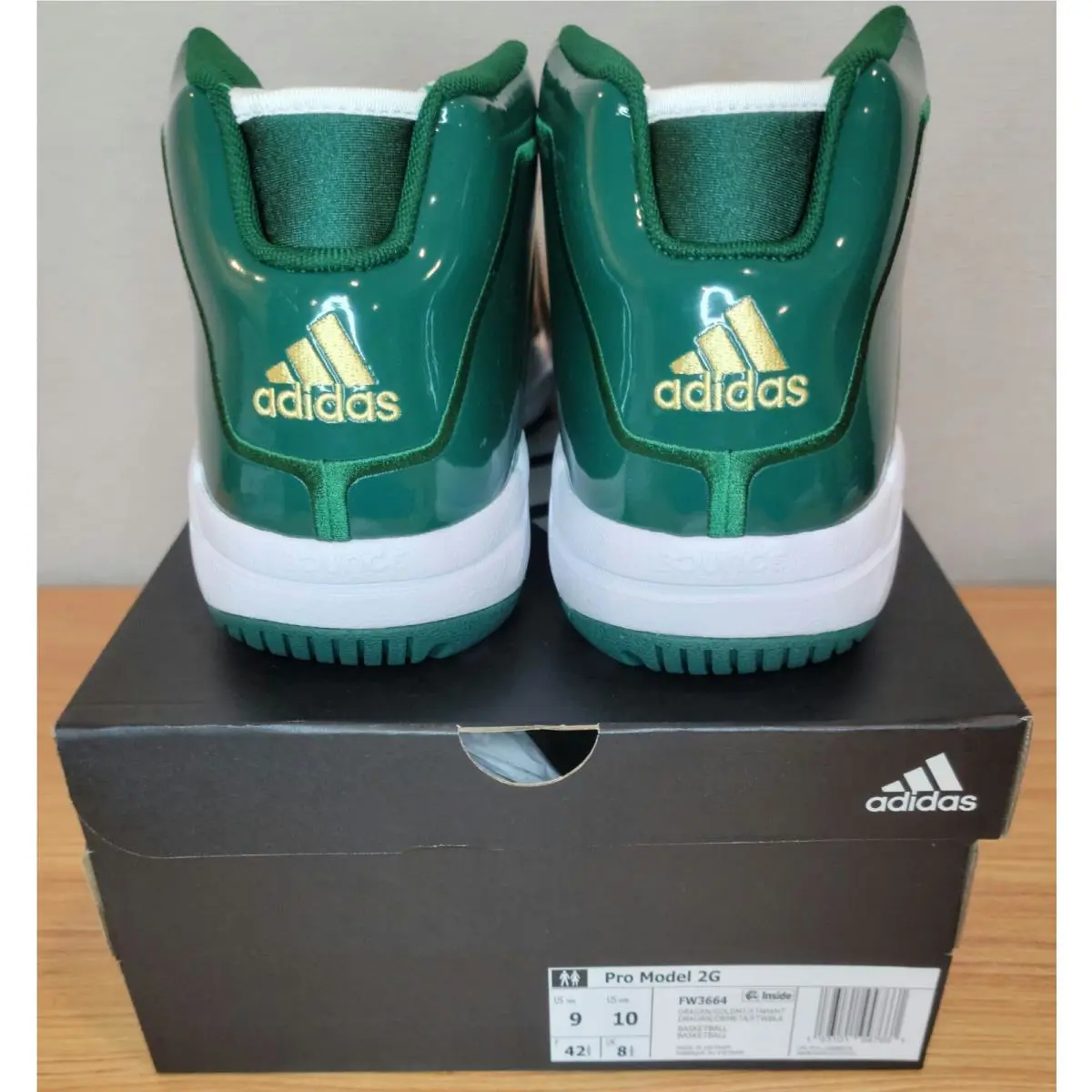 Adidas shoes - Adidas Pro Model 2G James Class of 2003 - FW3664 - Green, Gold, Manufacturer: Green, Gold 2