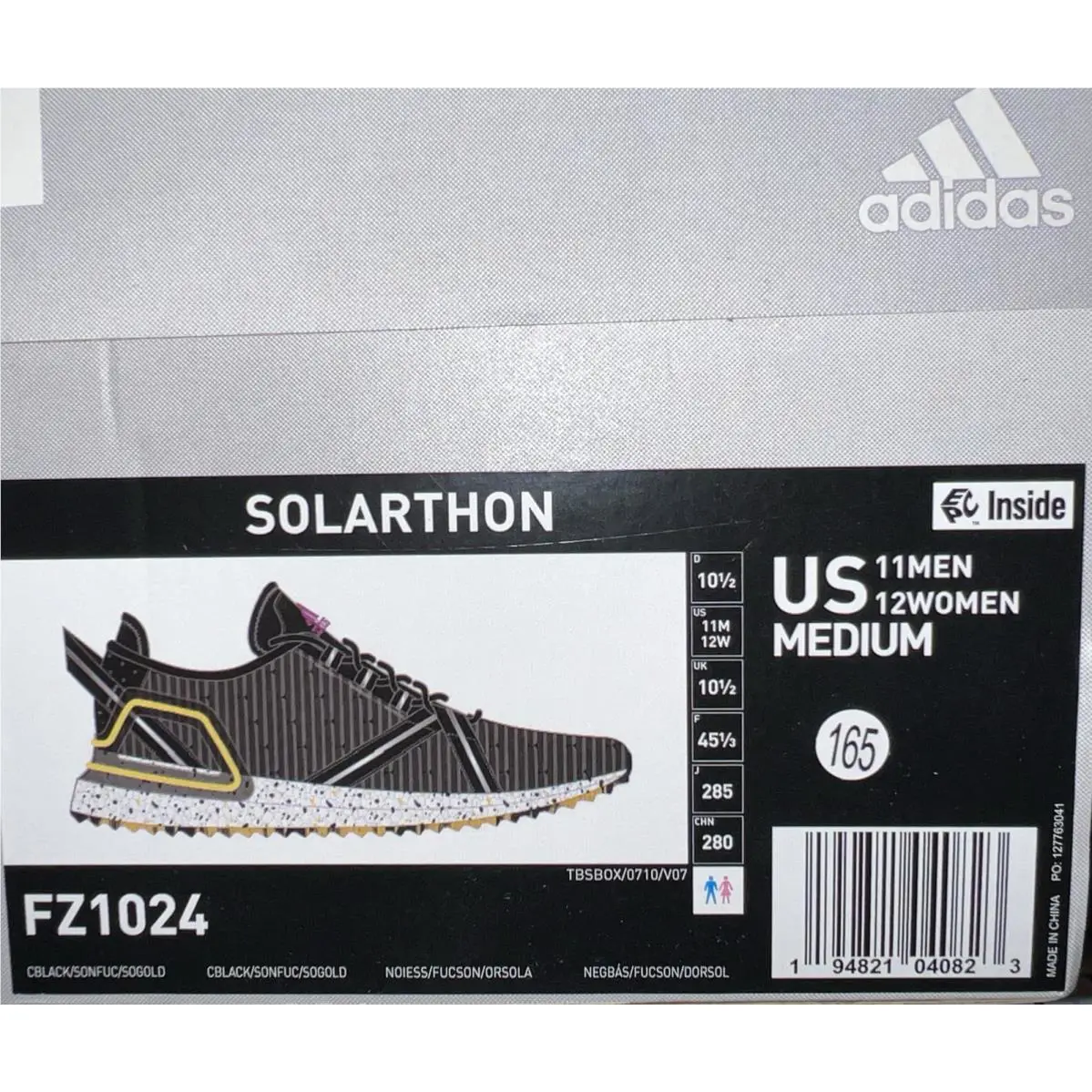 Adidas shoes - adidas Solarthon - Solarthon - FZ1024 - Black /Yellow / White 4