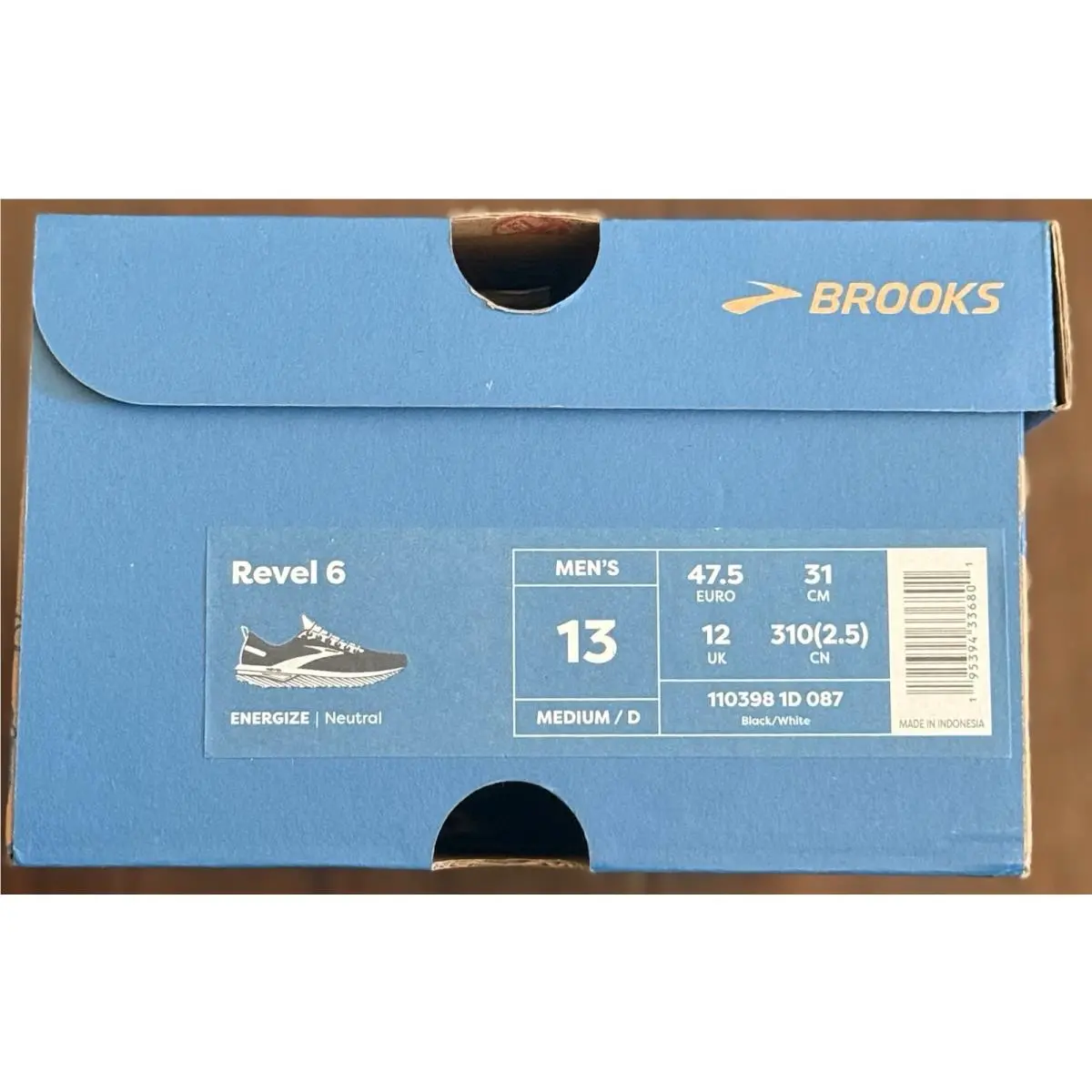 Brooks shoes - Brooks Revel 6 - Revel - 110398-1D-087 - Black 5