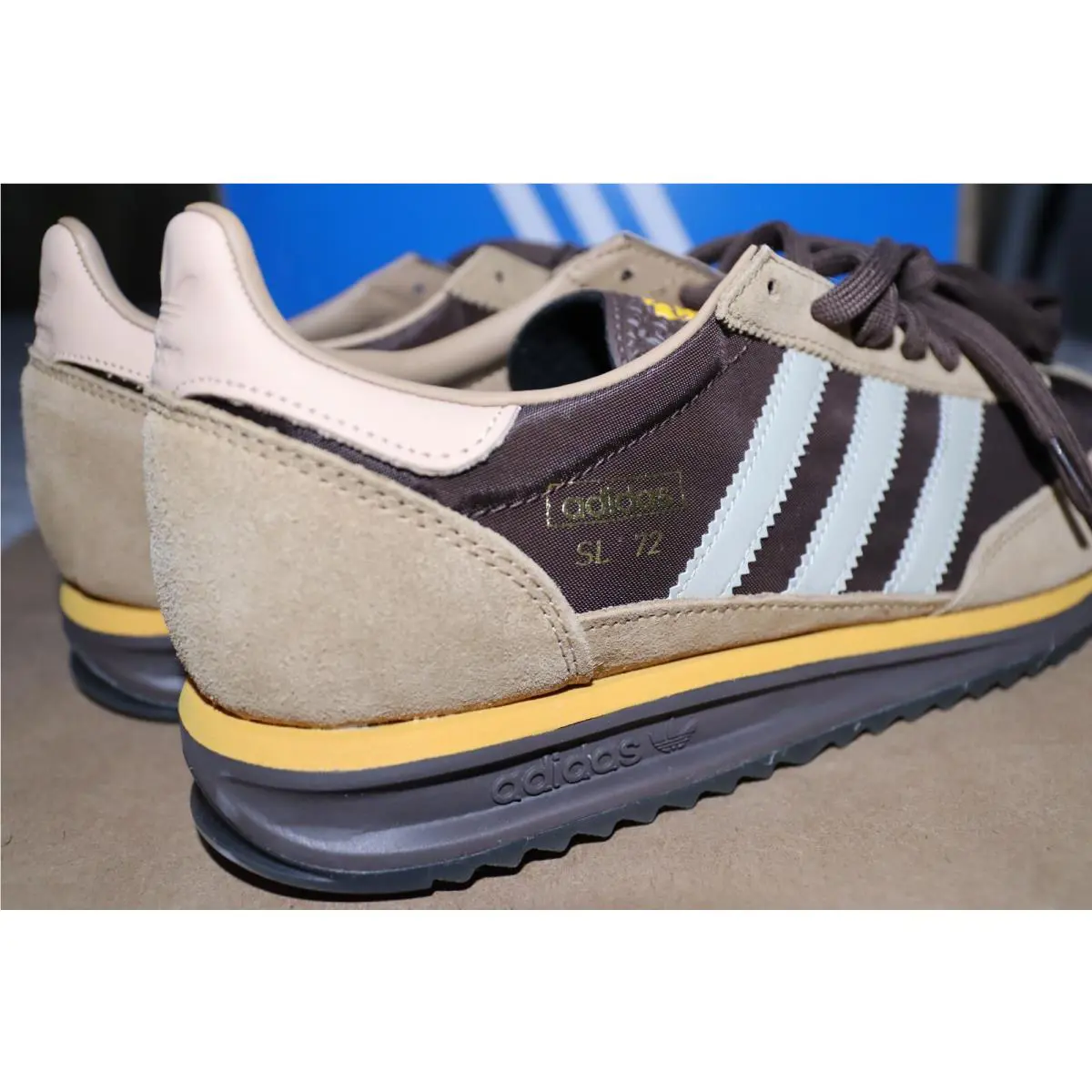 Adidas shoes - Adidas Sl 72 Rs - IG4645 - Brown/Putty Grey/Preloved Yellow (UPC: 196477716121) 7