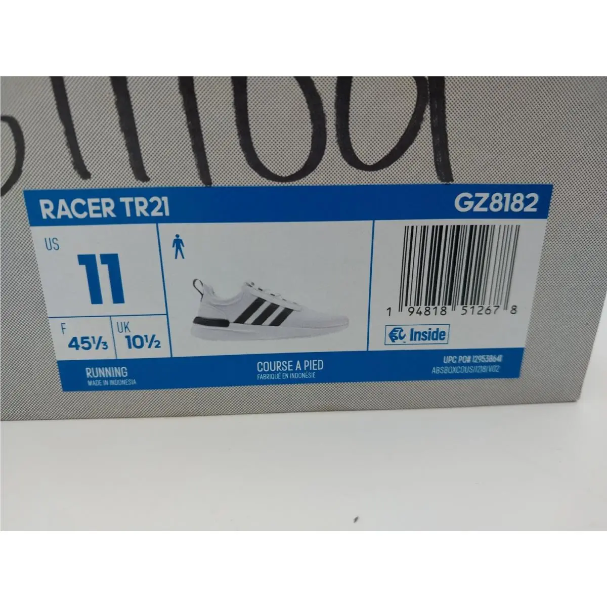 Adidas shoes - adidas Racer TR21 - Racer - GZ8182 - White/Black (UPC: 194818509036) 2