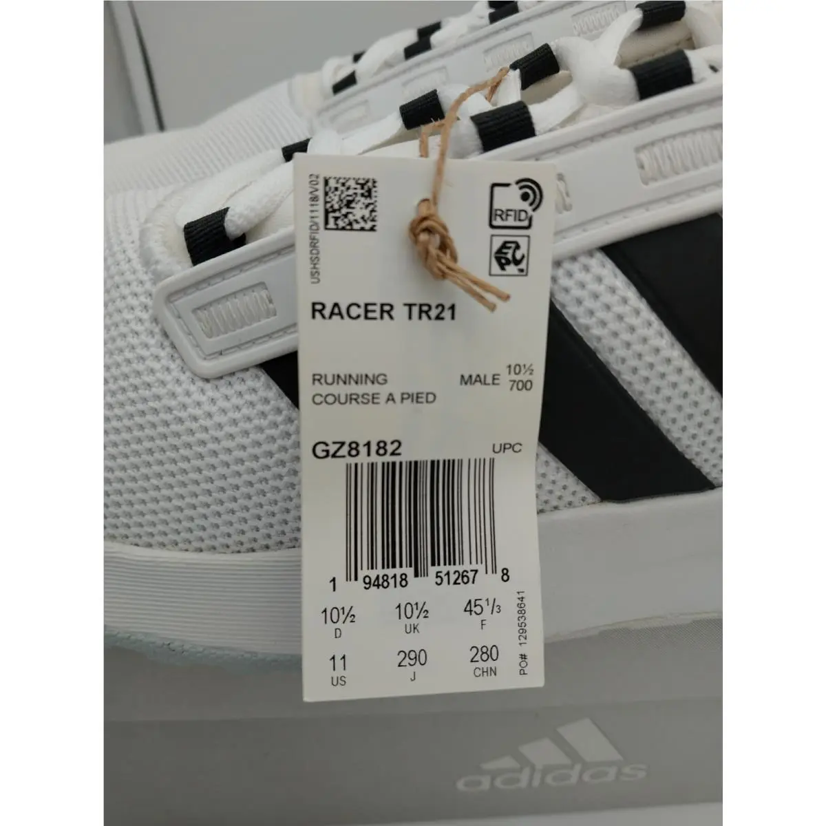 Adidas shoes - adidas Racer TR21 - Racer - GZ8182 - White/Black (UPC: 194818509036) 4