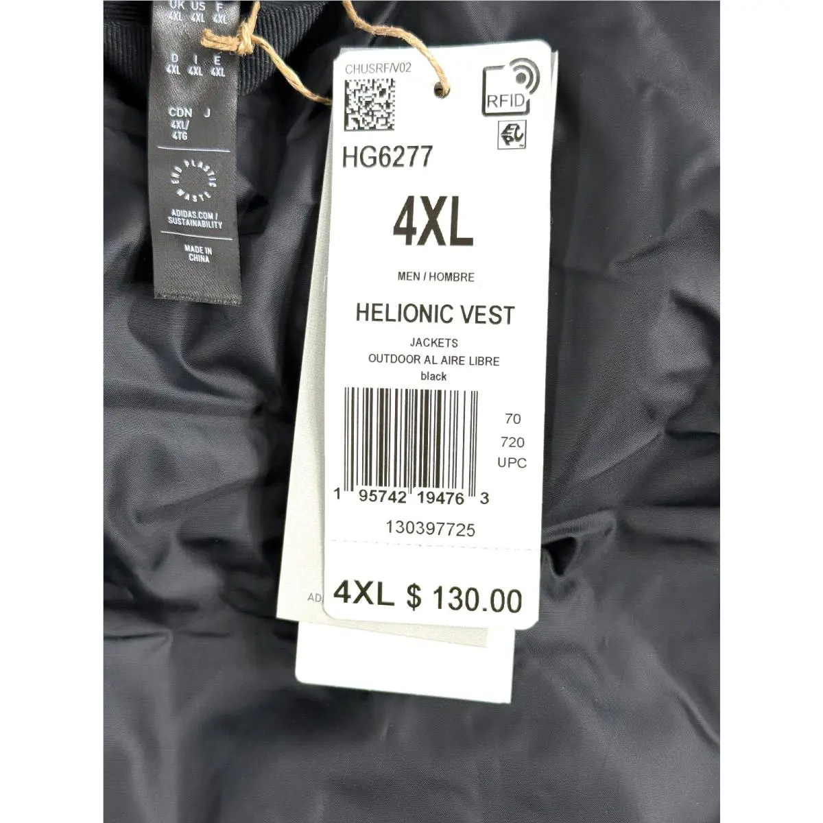 Adidas clothing - adidas Helionic Hooded Down Vest - HG6277 - Black 11