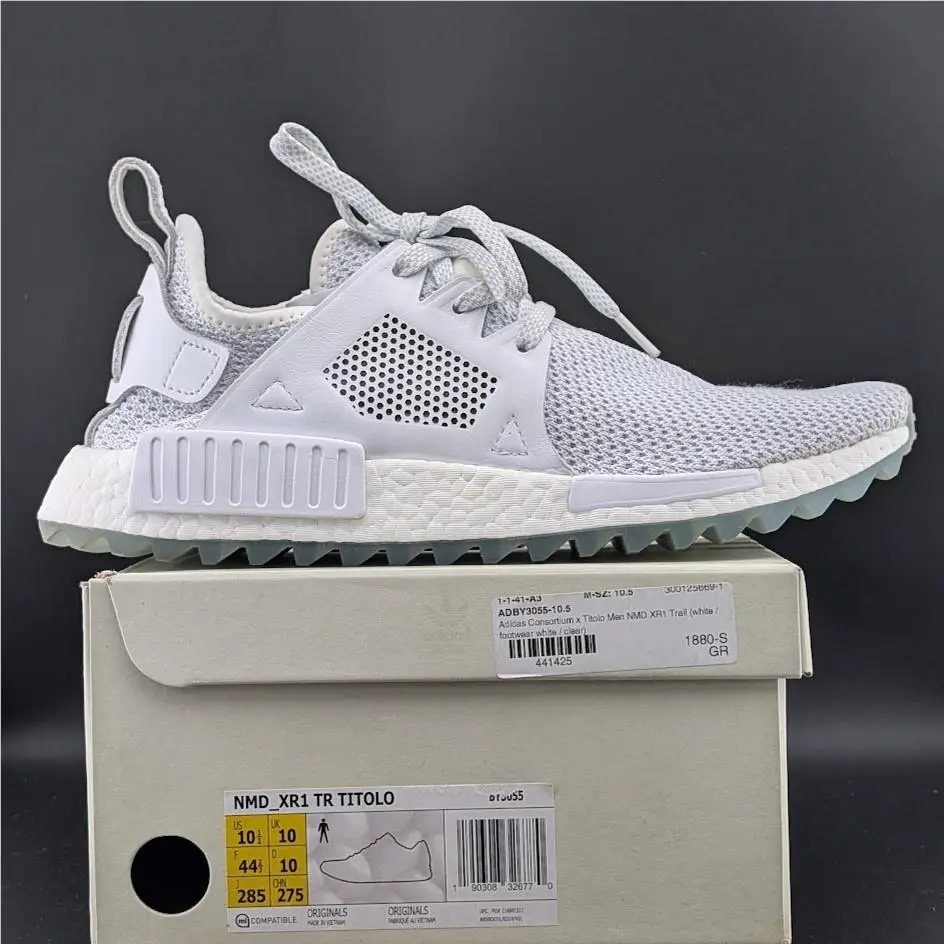 Adidas x Titolo Nmd XR1 Trail White / Clear BY3055 Men`s Size 10.5 US