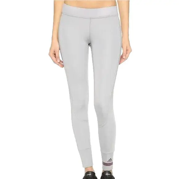by Stella Mccartney 7/8 Tights Activewear Bottom Light Gray AI8368 Size L by Adidas