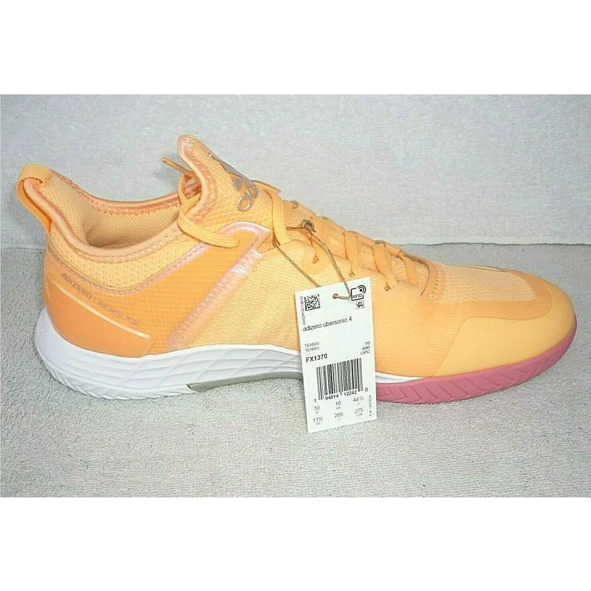 Adidas shoes - Adizero Ubersonic 4 - Adizero Ubersonic - FX1370 - Acid Orange, Silver Metallic (UPC: 194814122420) 8