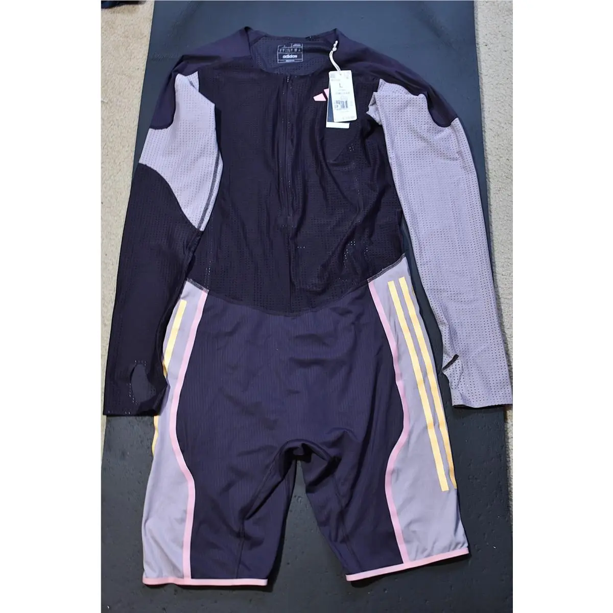 Adidas Pro Elite Team Promo LS Speedsuit 2024 Purple IN1130 Men`s Size L