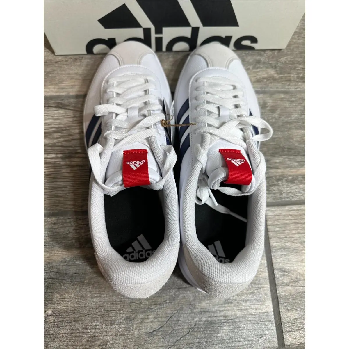 Adidas shoes - adidas Vl Court - Court - ID6287 - White/Dark Blue/Better Scarlet (UPC: 196474616264) 3