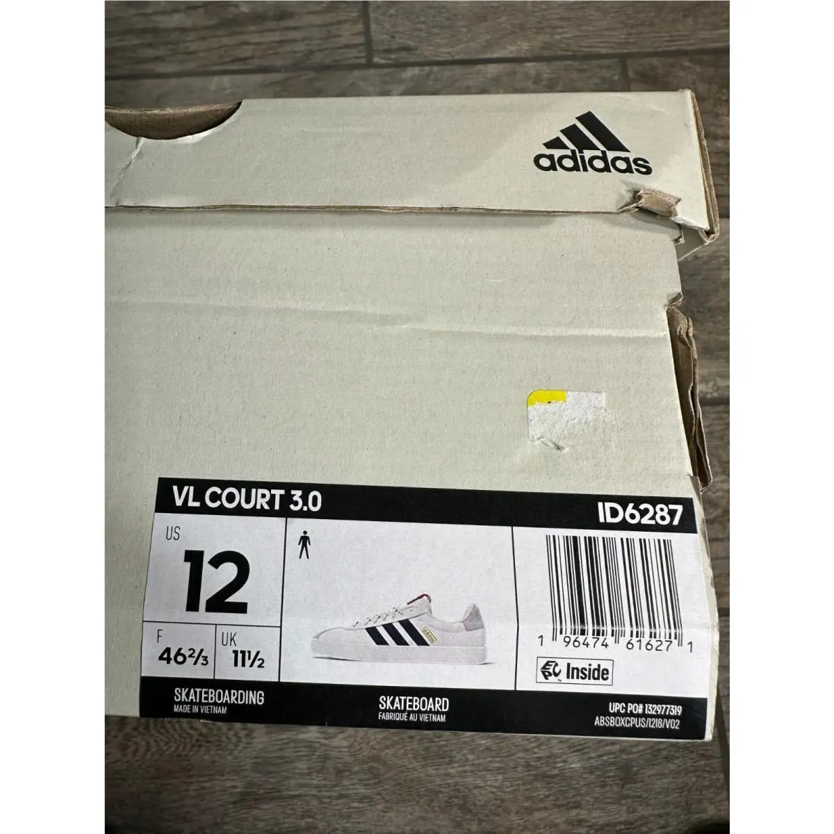 Adidas shoes - adidas Vl Court - Court - ID6287 - White/Dark Blue/Better Scarlet (UPC: 196474616264) 6