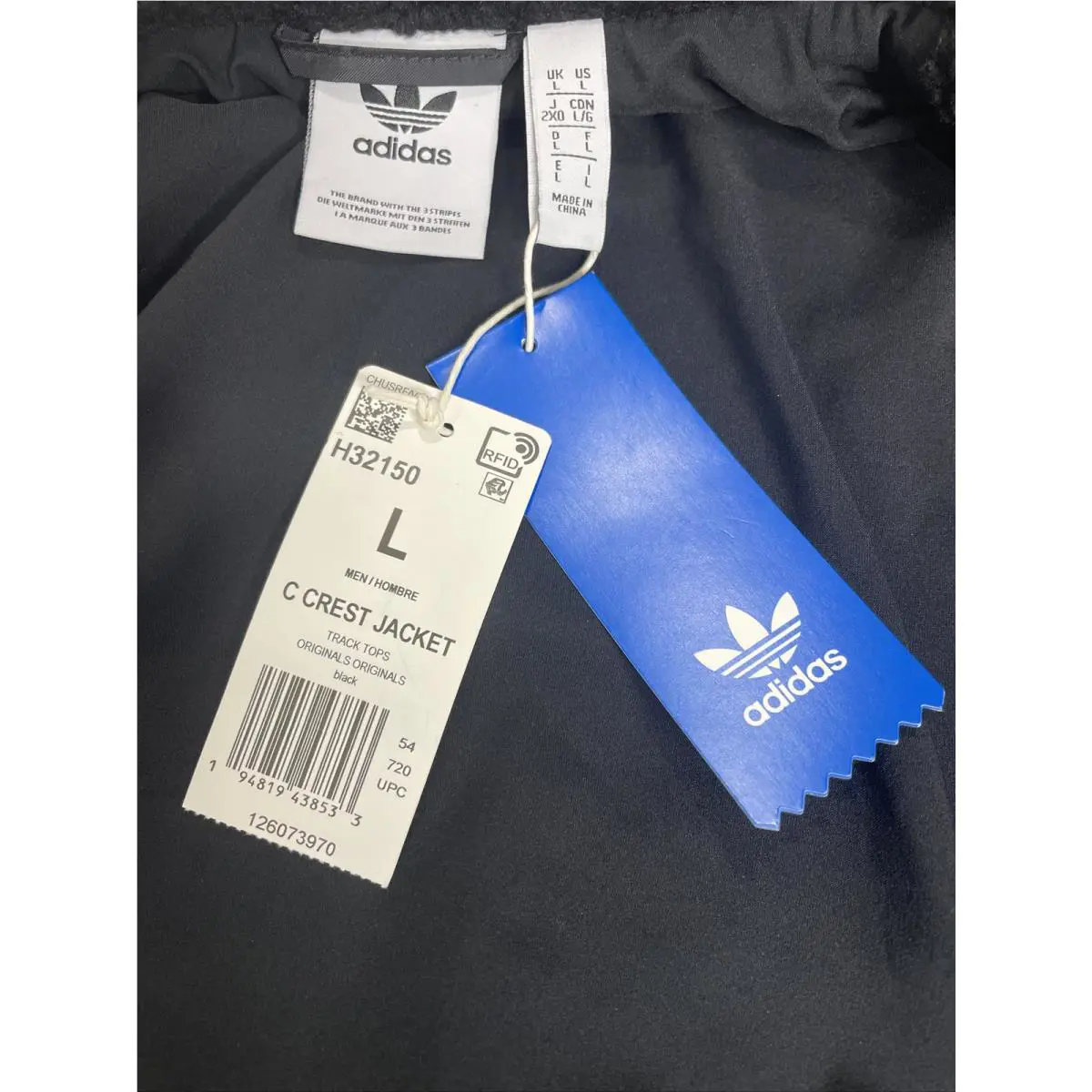 Adidas clothing - C Crest Jacket - Crest Jacket - Black, Manufacturer: Black 6