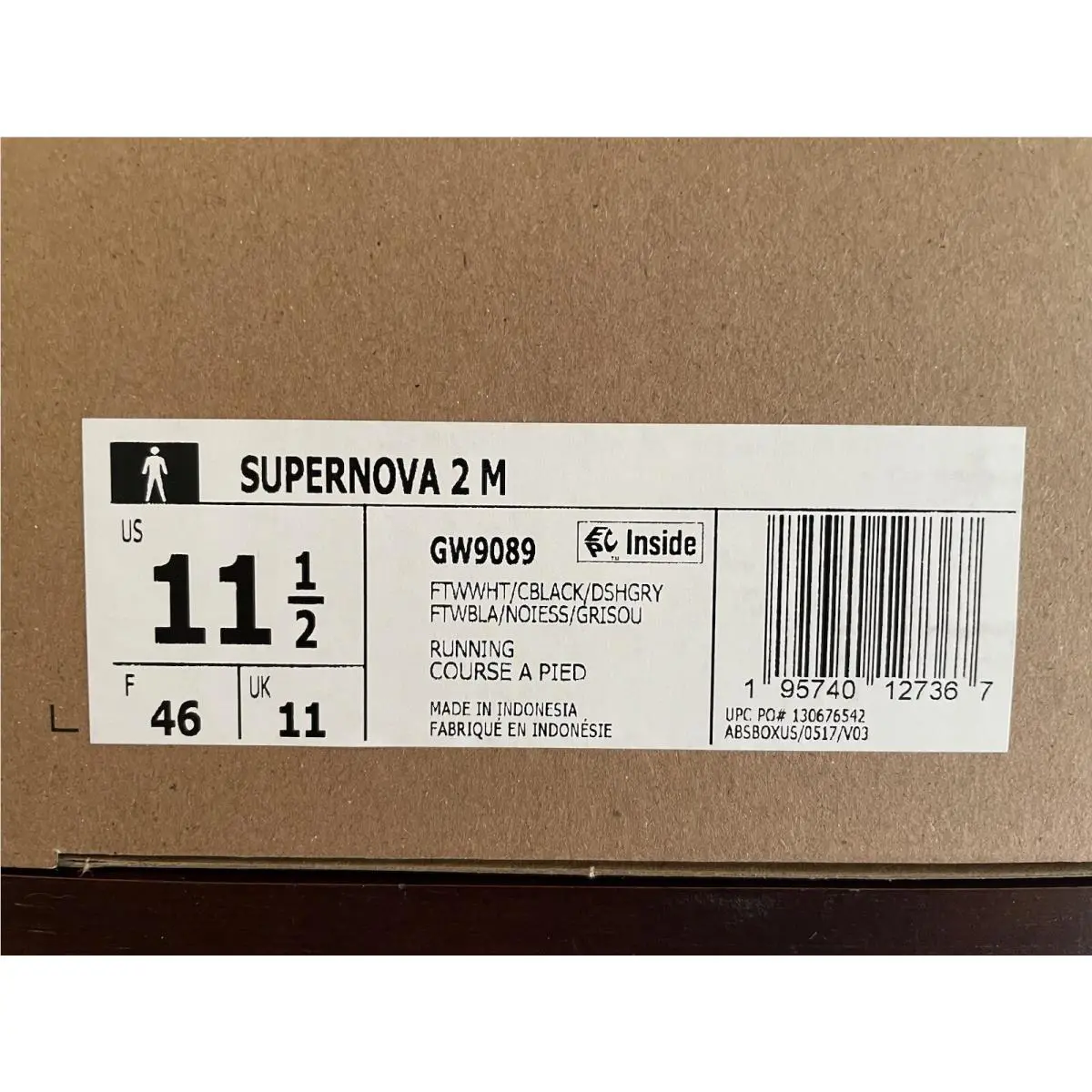 Adidas shoes - adidas Supernova - Supernova - GW9089 - FTWWHT/CBLACK/DSHGRY (UPC: 195740127367) 8
