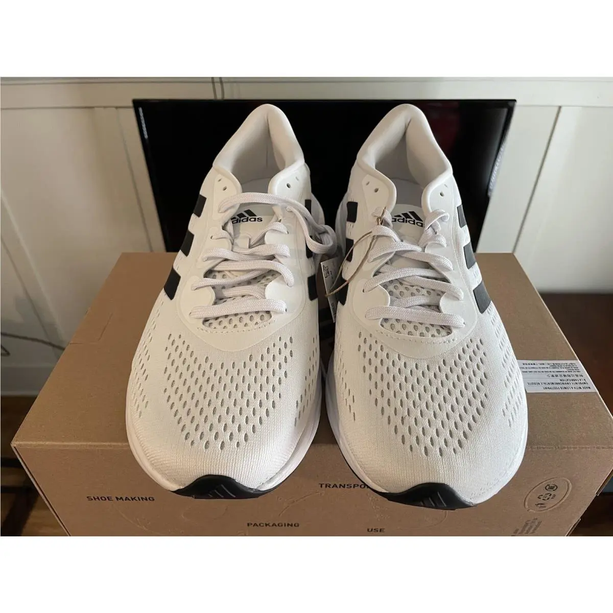 Adidas shoes - adidas Supernova - Supernova - GW9089 - FTWWHT/CBLACK/DSHGRY (UPC: 195740127367) 1