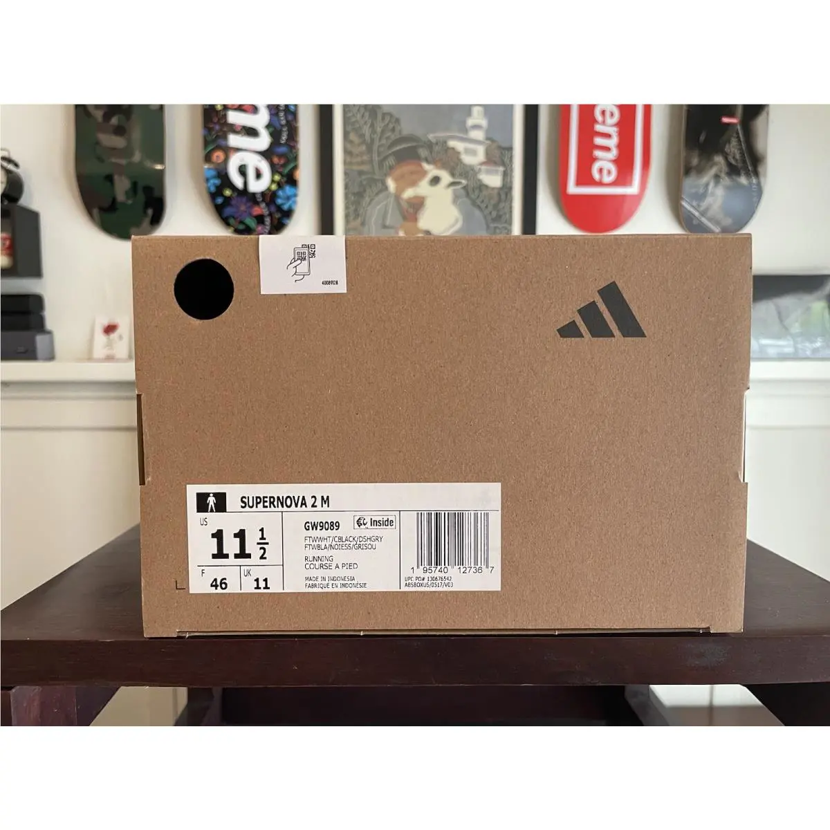 Adidas shoes - adidas Supernova - Supernova - GW9089 - FTWWHT/CBLACK/DSHGRY (UPC: 195740127367) 7