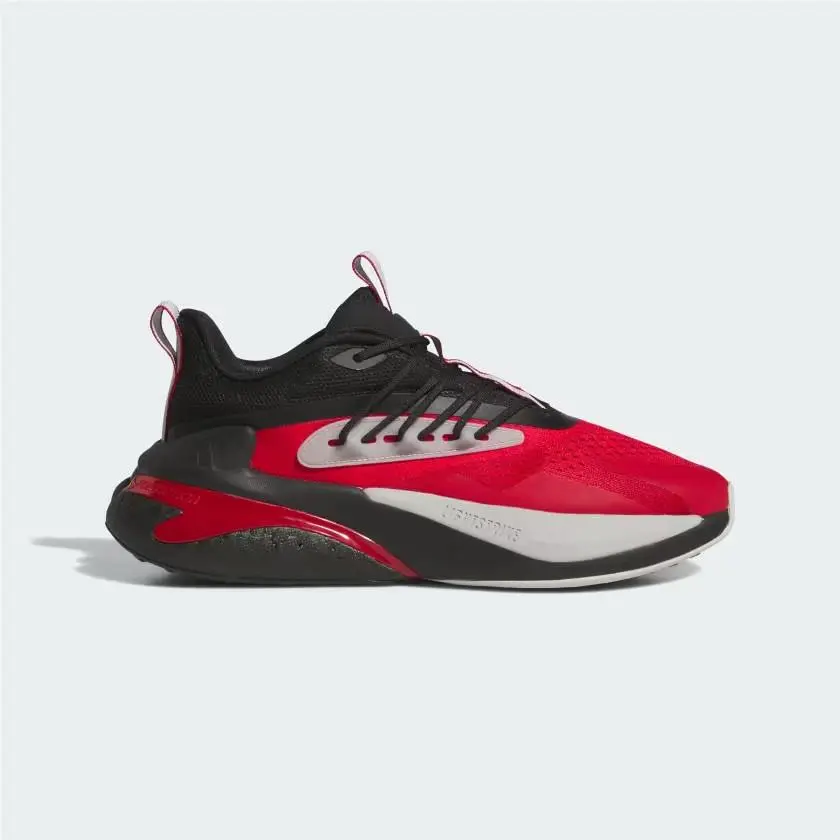 Adidas Rutgers Alphaboost V2 Men`s Running Shoes IH3885 Red Black Gray 11