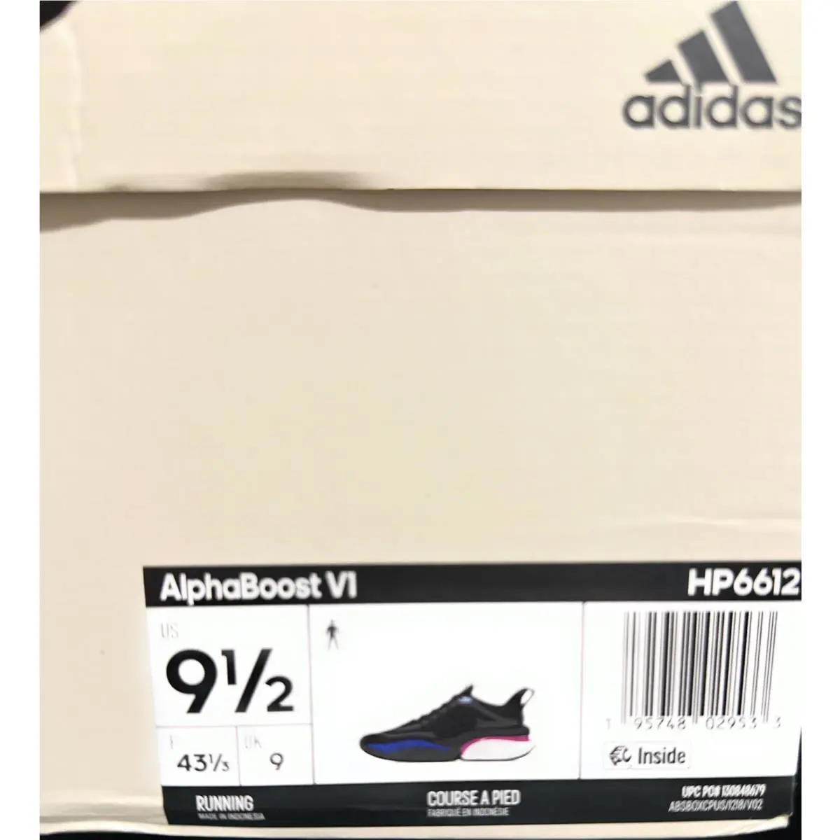 Adidas shoes - adidas AlphaBoost - AlphaBoost - HP6612 - Black (UPC: 195748029533) 6