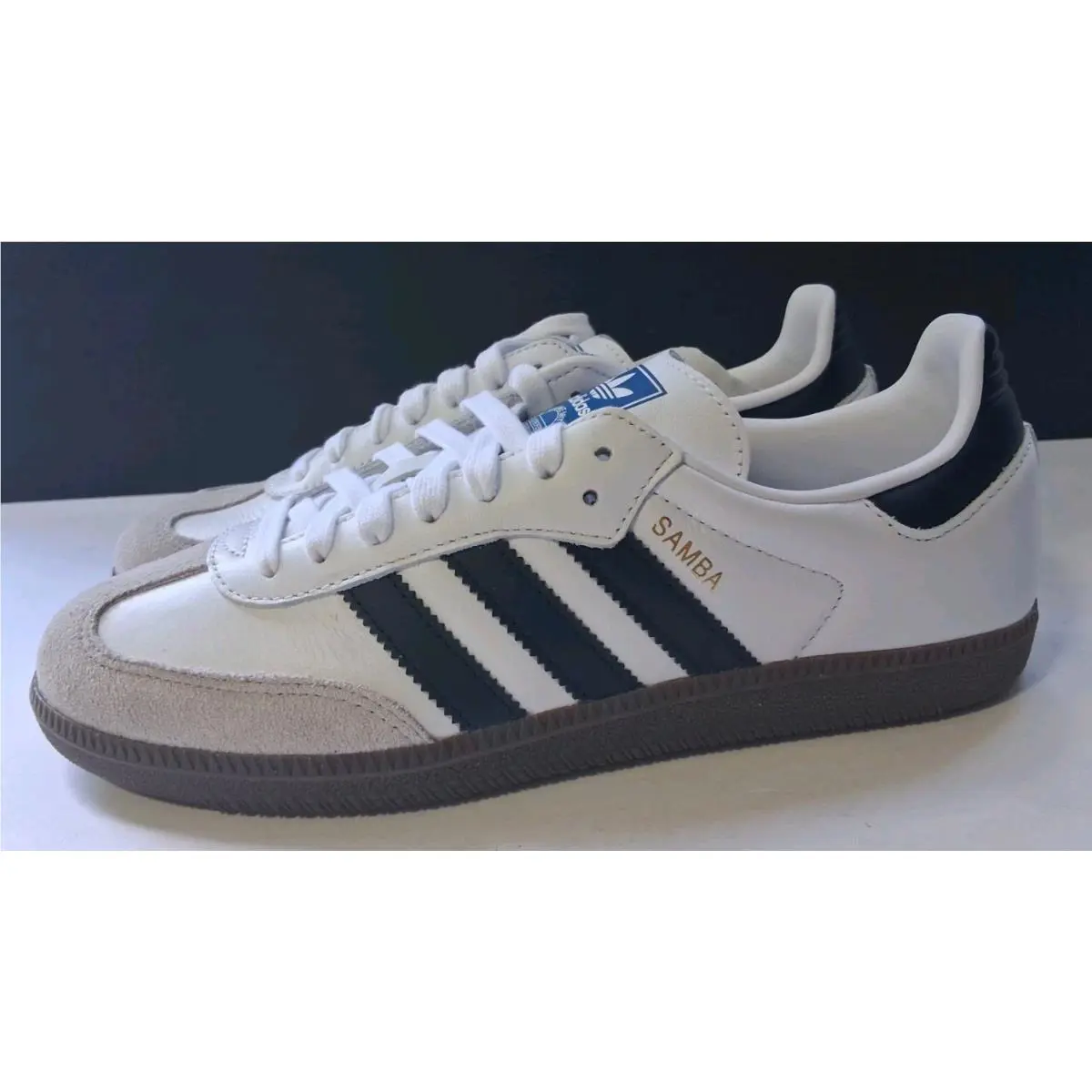 Adidas Samba OG B75806 White Black Men’s Shoes US 7.5