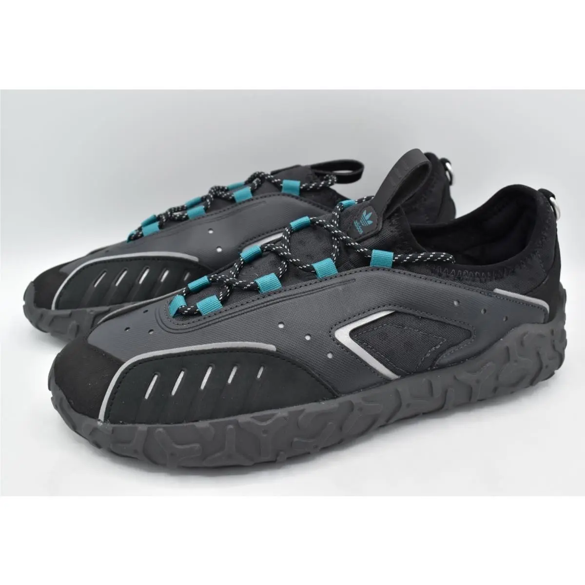 Adidas Atric23 Athletic Mens 10.5 Black Teal HP6569 Reflective Sneaker - Multicolor