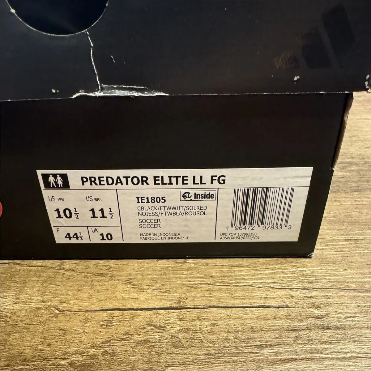 Adidas shoes - Adidas - Predator Elite LL FG - IE1805 - Core Black / Cloud White / Solar Red (UPC: 196472978333) 0