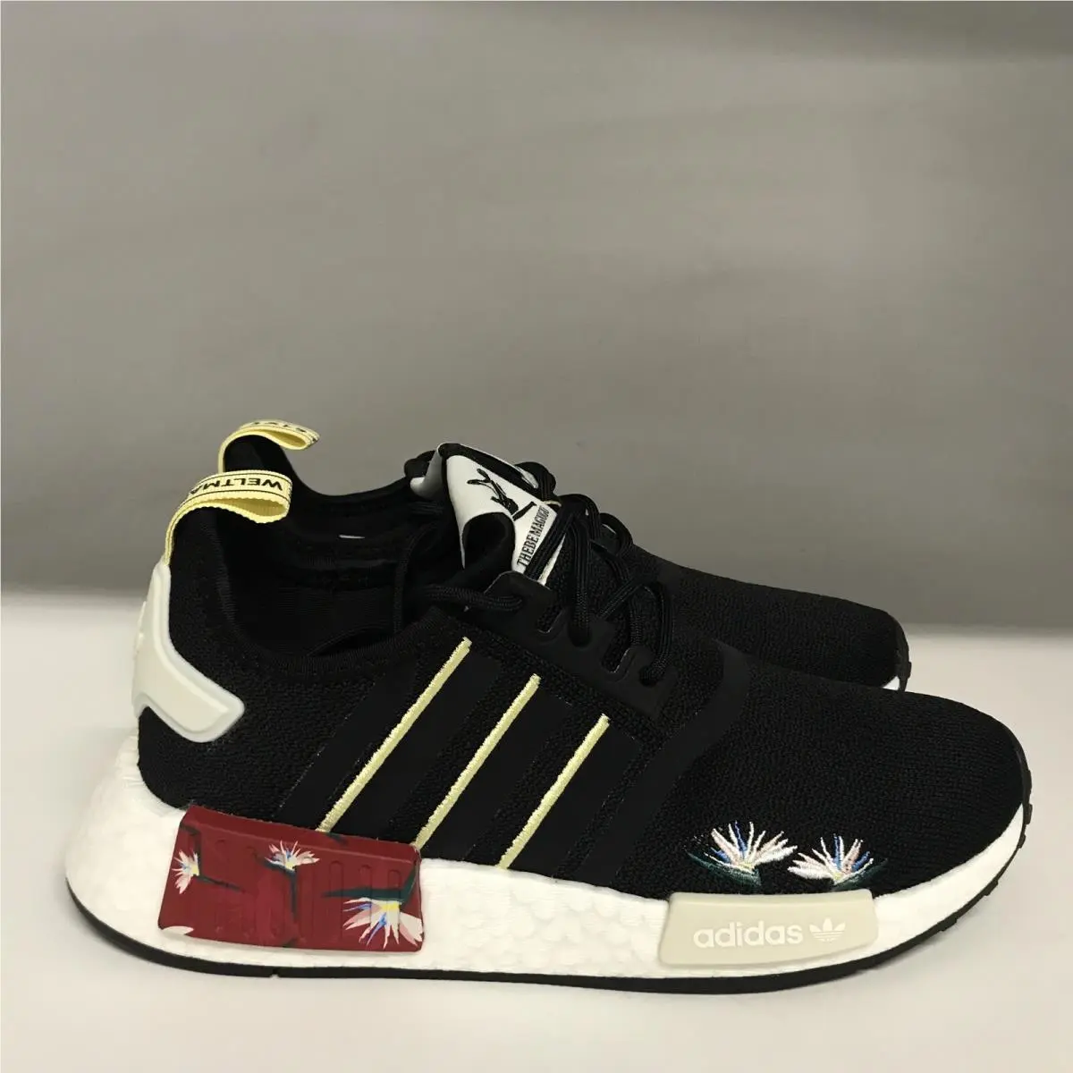 Adidas NMD_R1 Black/almost Yellow/power Red Women`s Size 6 Medium