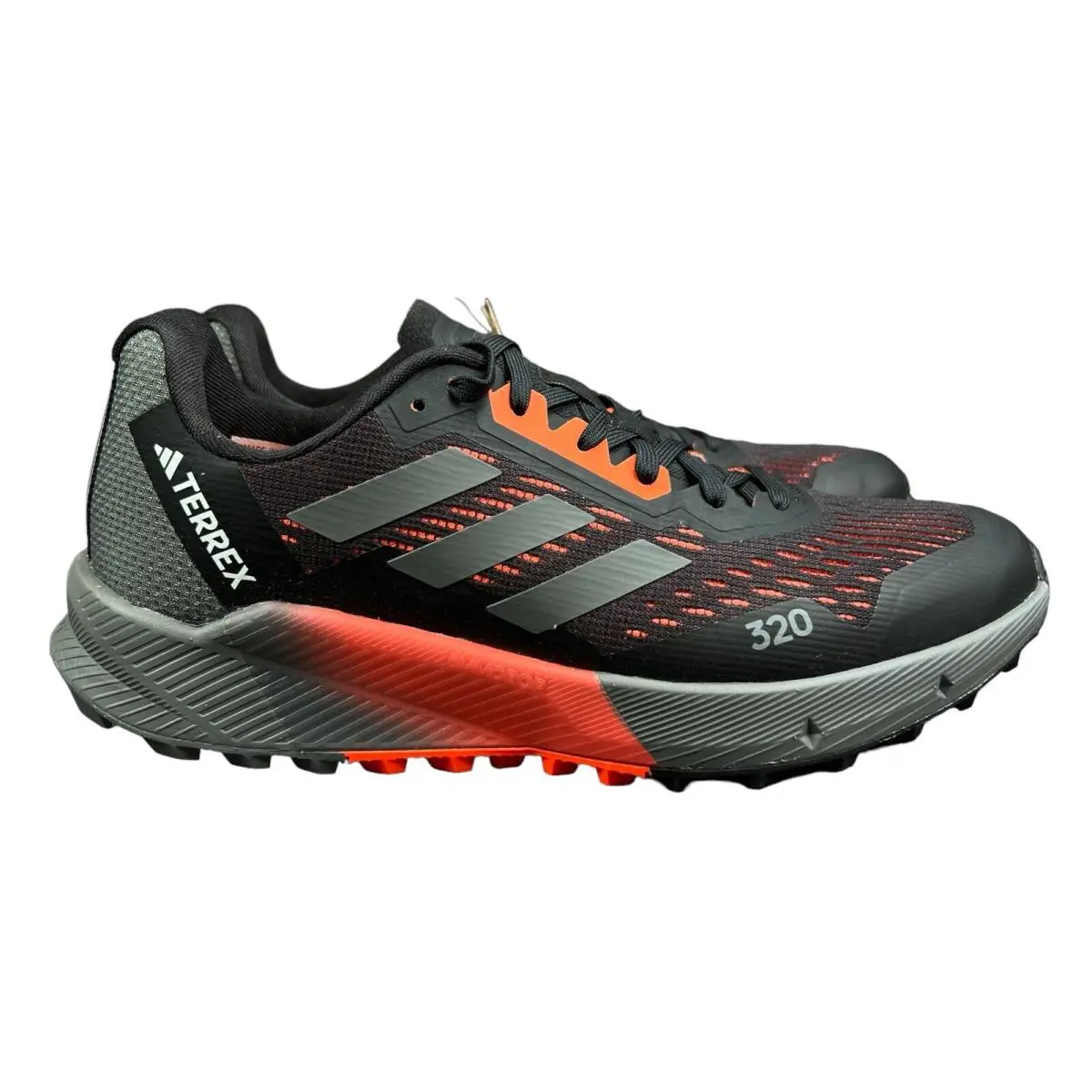 Adidas Terrex Agravic Flow 2 Black Red Trail Shoes HR1114 Men`s Size 7.5 - Black