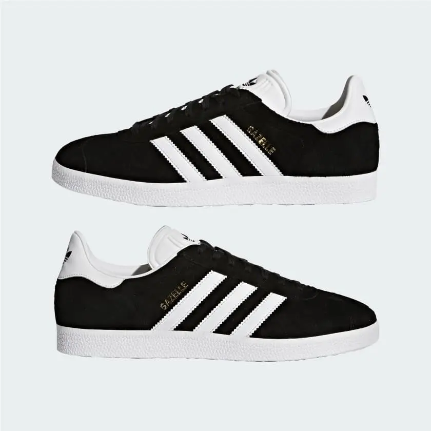 Adidas Originals Black White Gazelle Shoes BB5476 Sz 8