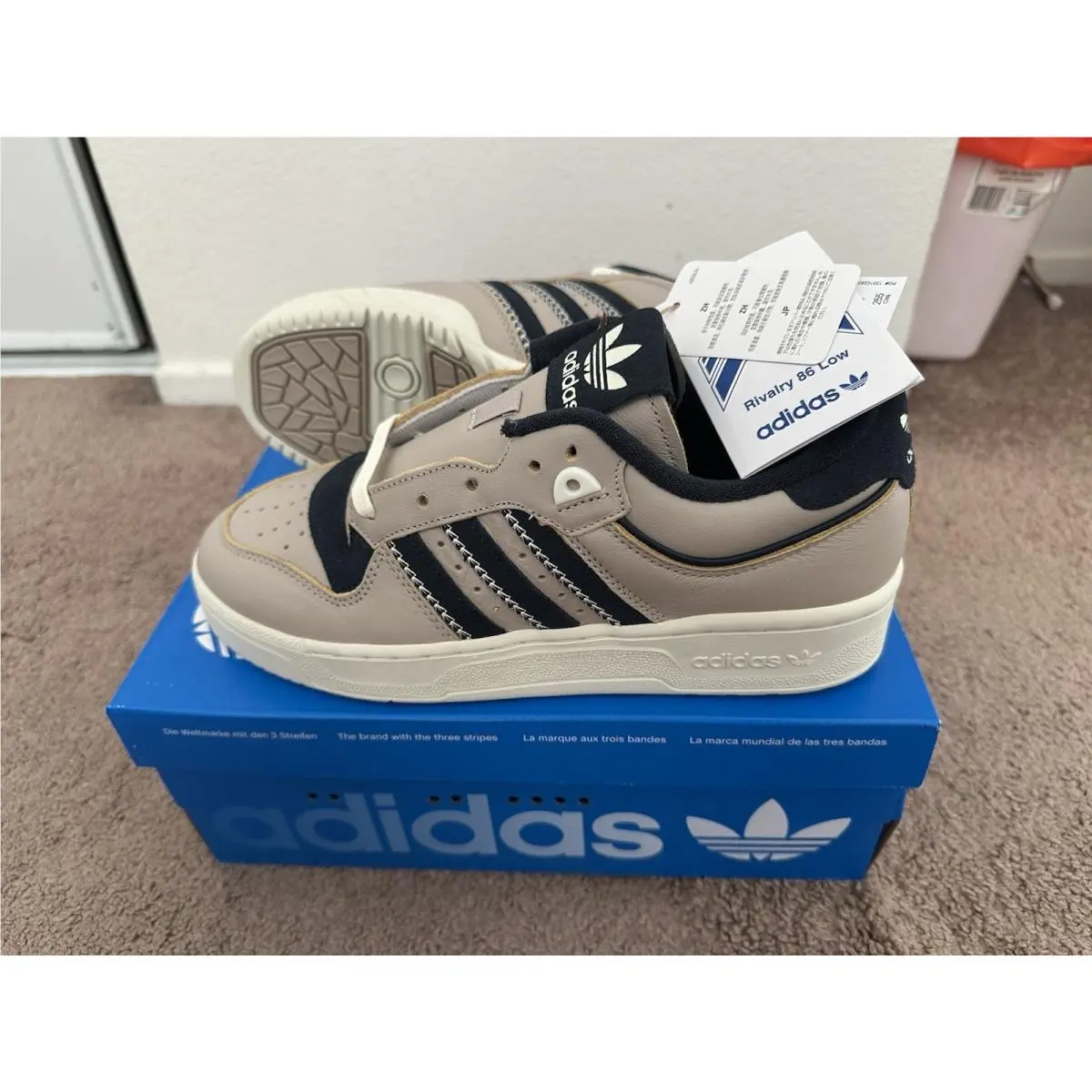 Adidas Rivalry 86 Low Low Blue Spark Mens Size 10.5 Athletic Sneaker