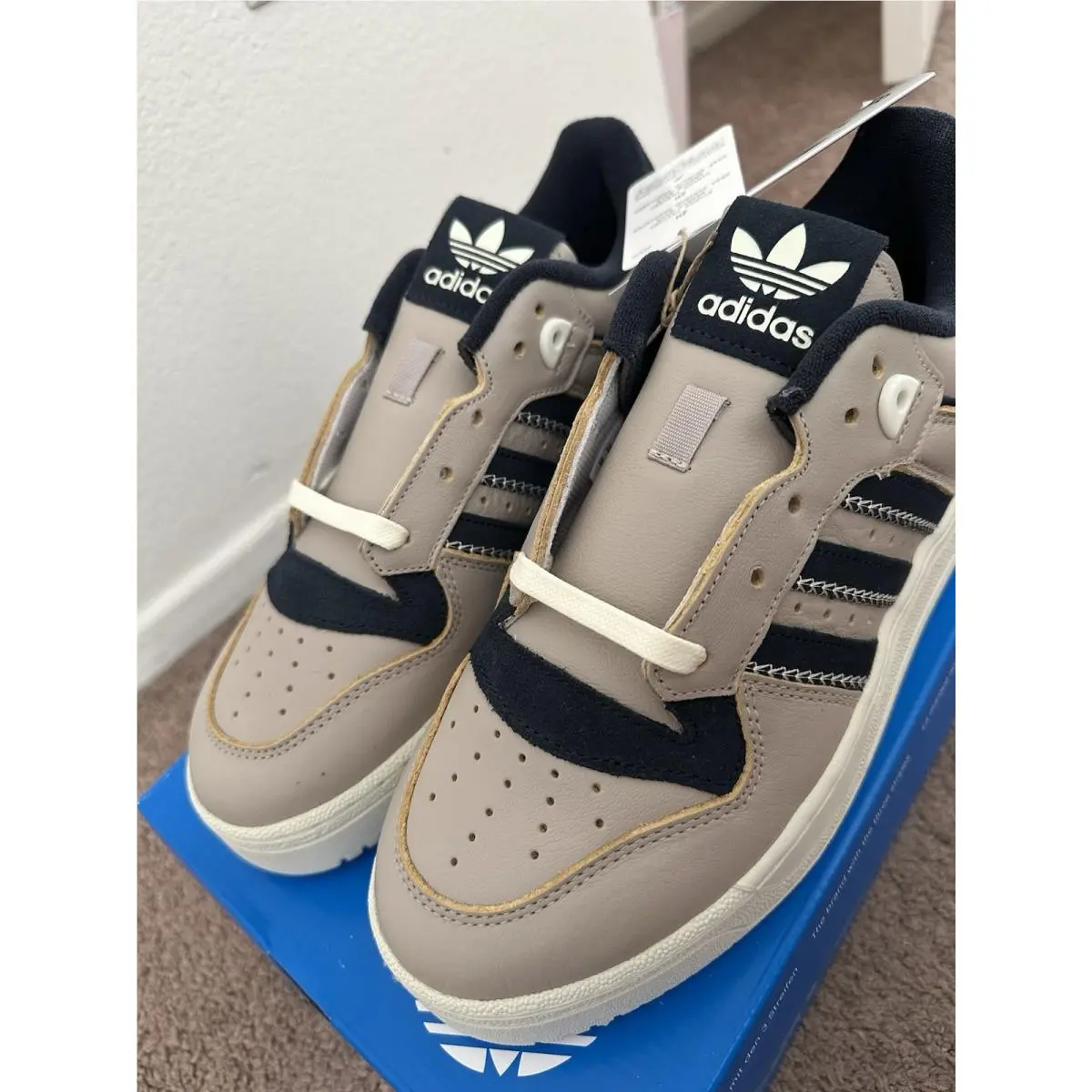 Adidas shoes - adidas Rivalry Low - Rivalry Low - JH5610 - Beige, Manufacturer: Low Blue Spark (UPC: 197611186862) 0