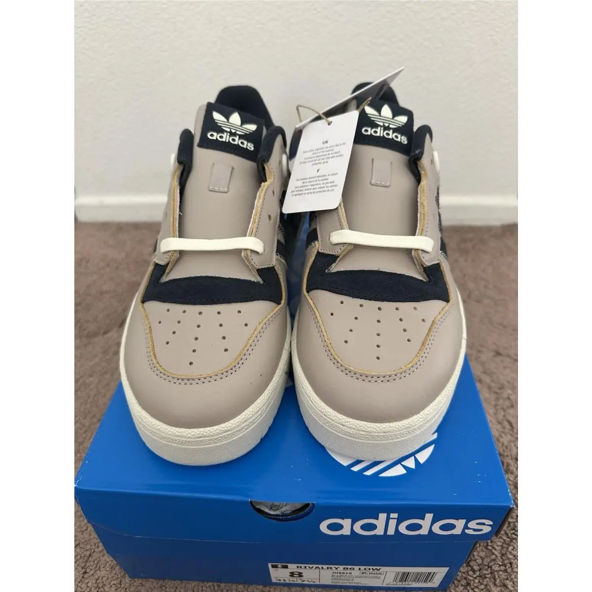 Adidas shoes - adidas Rivalry Low - Rivalry Low - JH5610 - Beige, Manufacturer: Low Blue Spark (UPC: 197611186862) 4