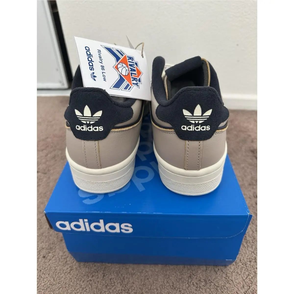 Adidas shoes - adidas Rivalry Low - Rivalry Low - JH5610 - Beige, Manufacturer: Low Blue Spark (UPC: 197611186862) 6