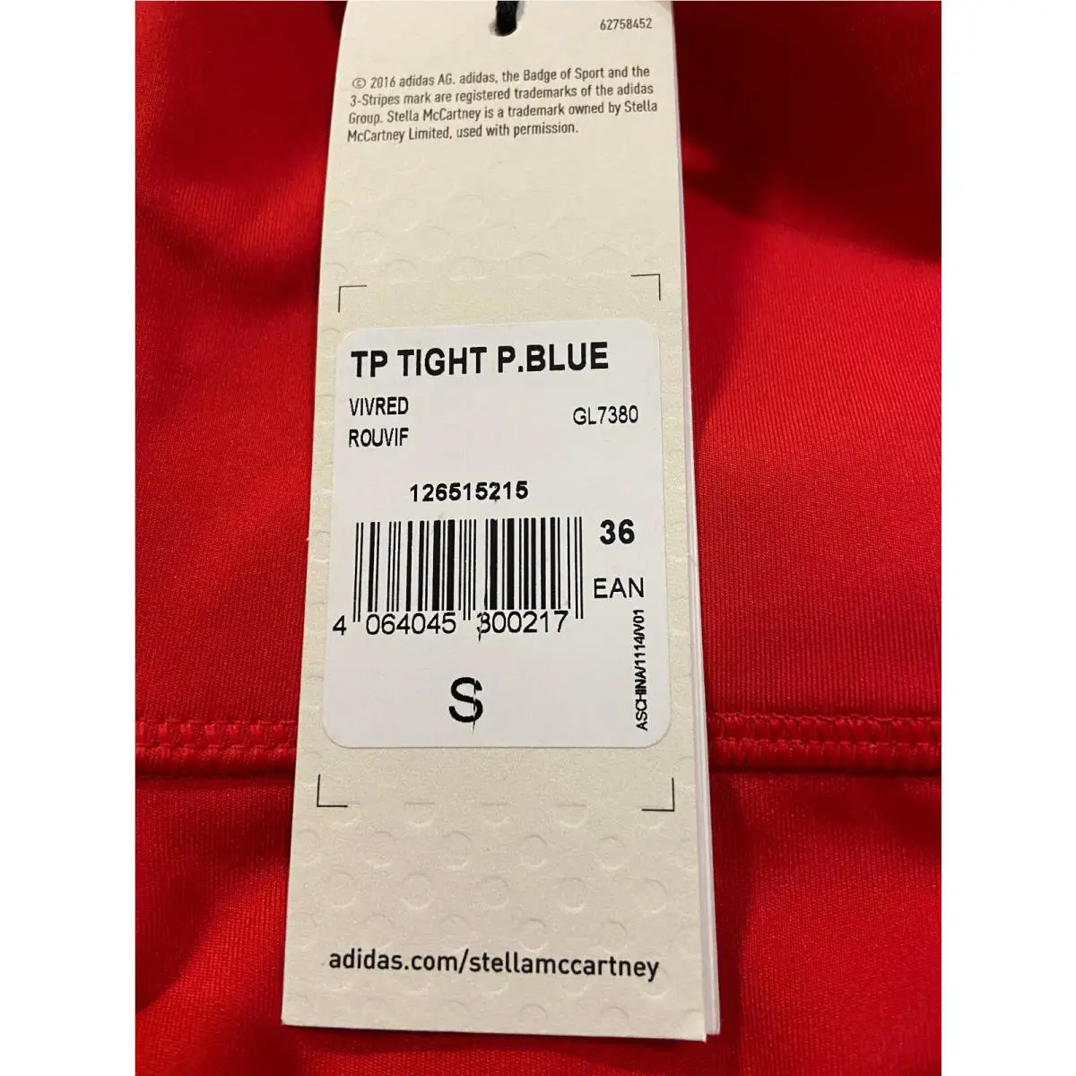 Adidas clothing - Red (UPC: 4064045300217) 8