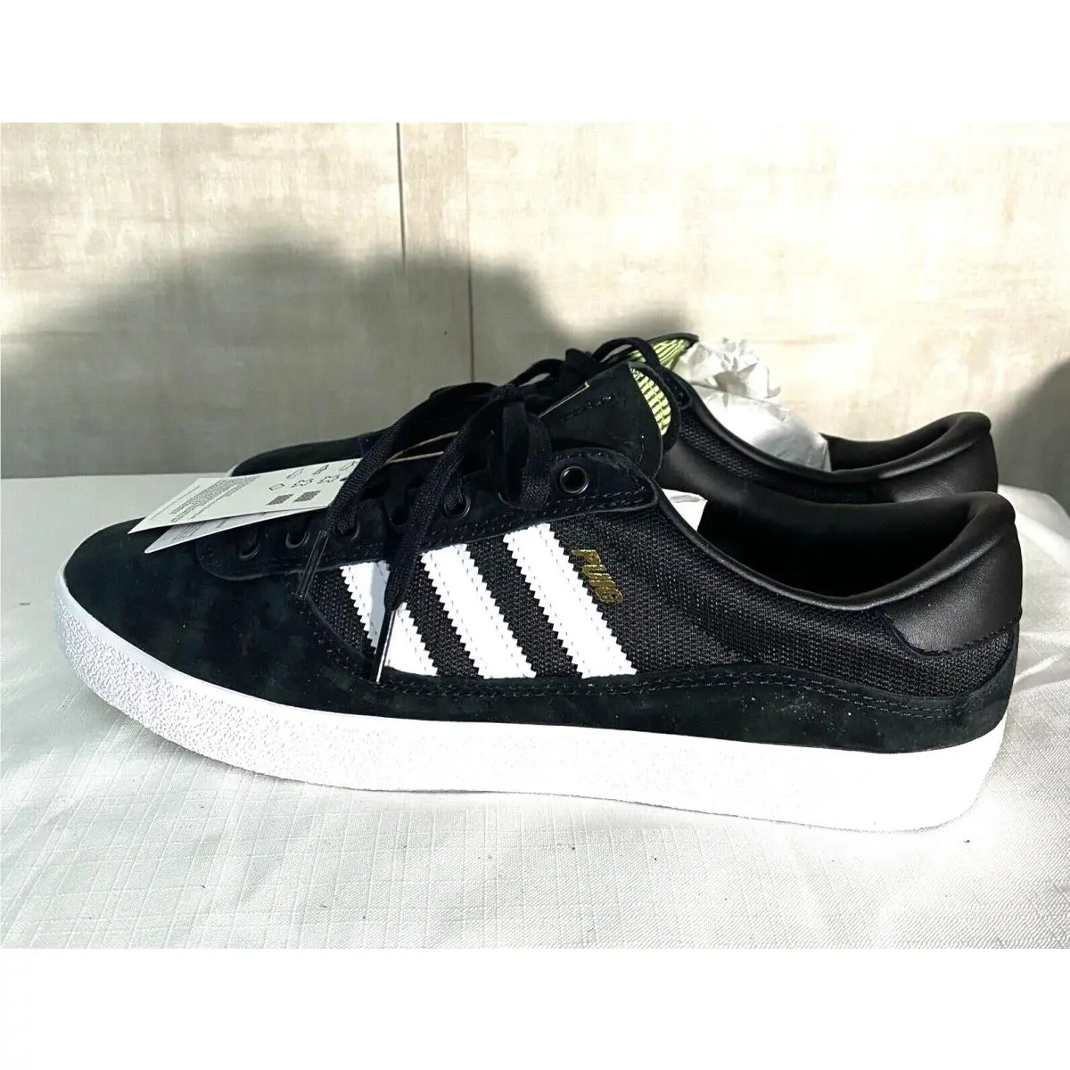 Adidas Puig Men`s Indoor Originals Shoes Low Top Sneakers Black GW5614 Size 10