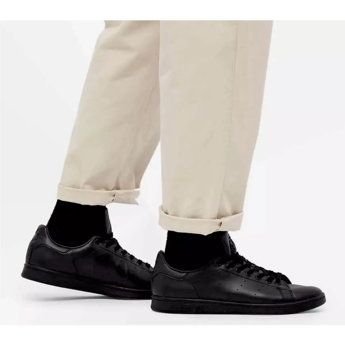 Adidas shoes - adidas Stan Smith - Stan Smith - Adidas Men’s Sneakers - Black (UPC: 195748842224) 4
