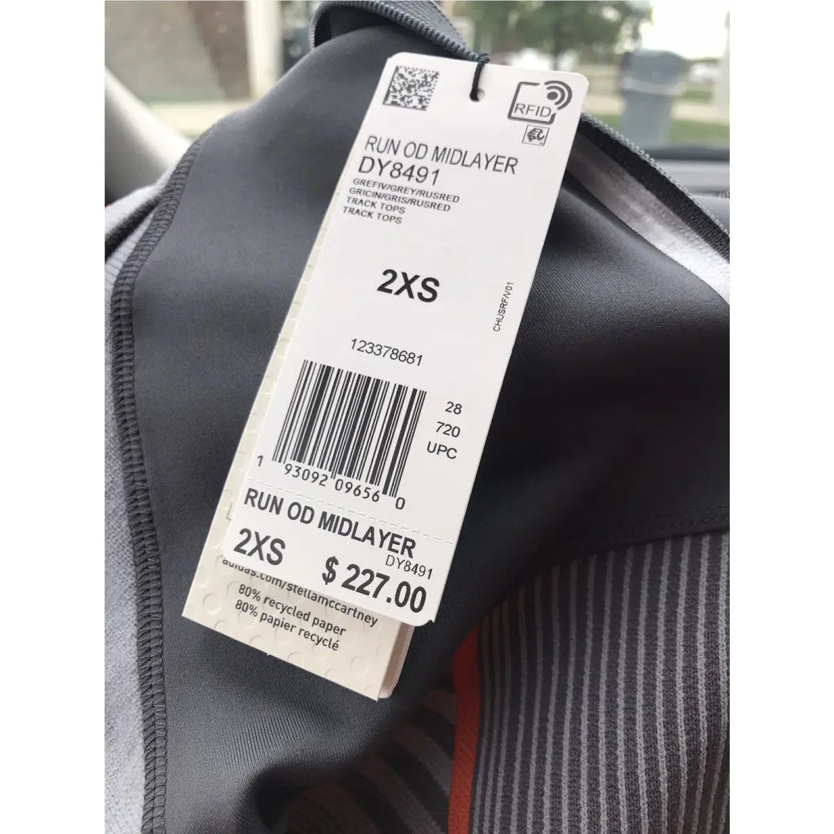 Adidas clothing - Grey Five, Grey and Rust Red 1