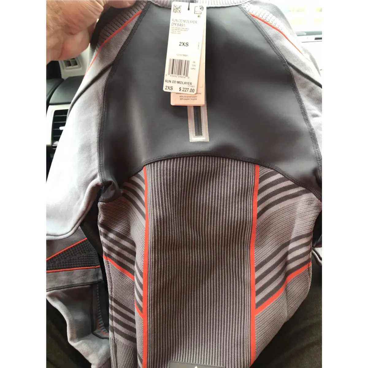 Adidas clothing - Grey Five, Grey and Rust Red 5