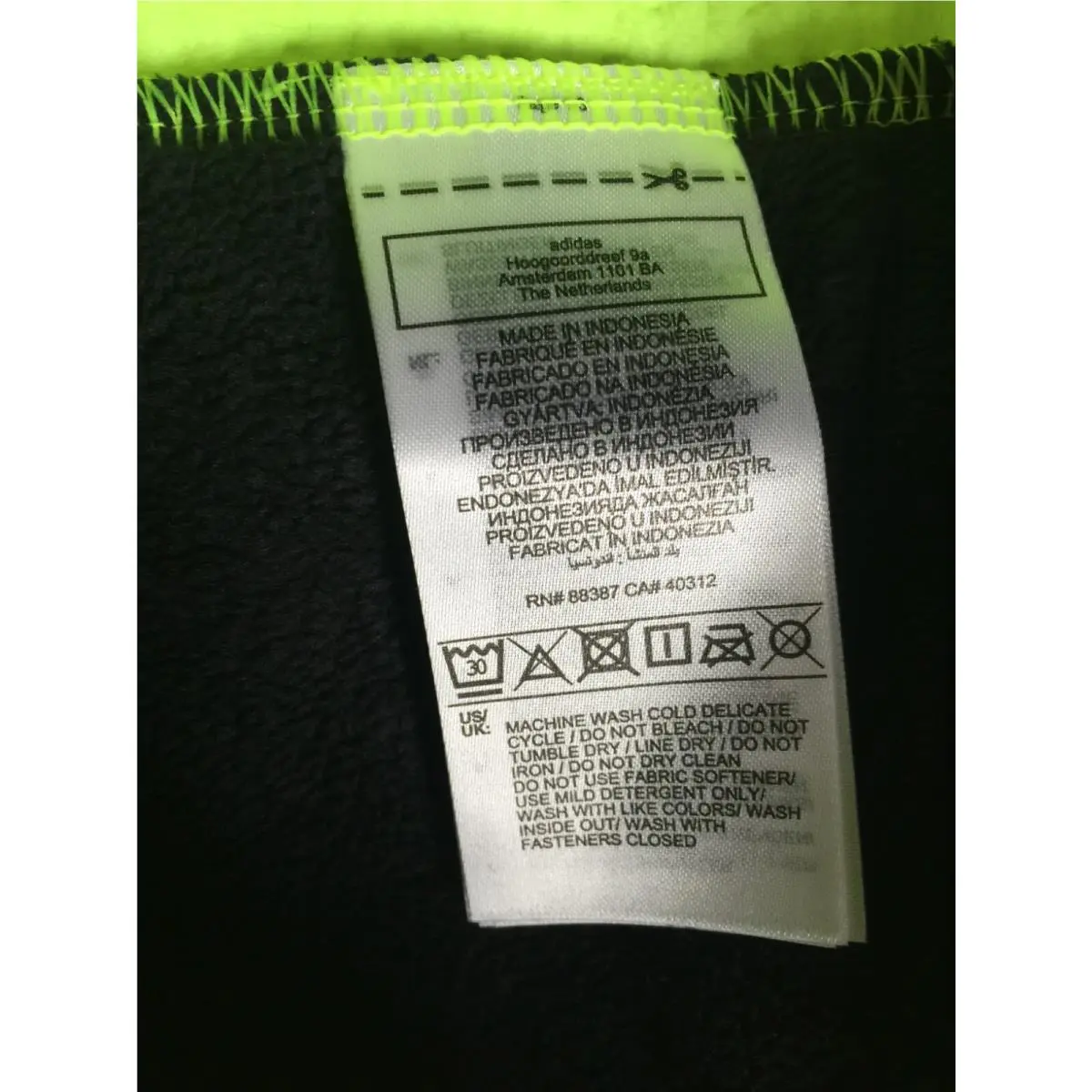 Adidas clothing - HT8768 - HT8768 - Yellow (UPC: 196469691771) 10