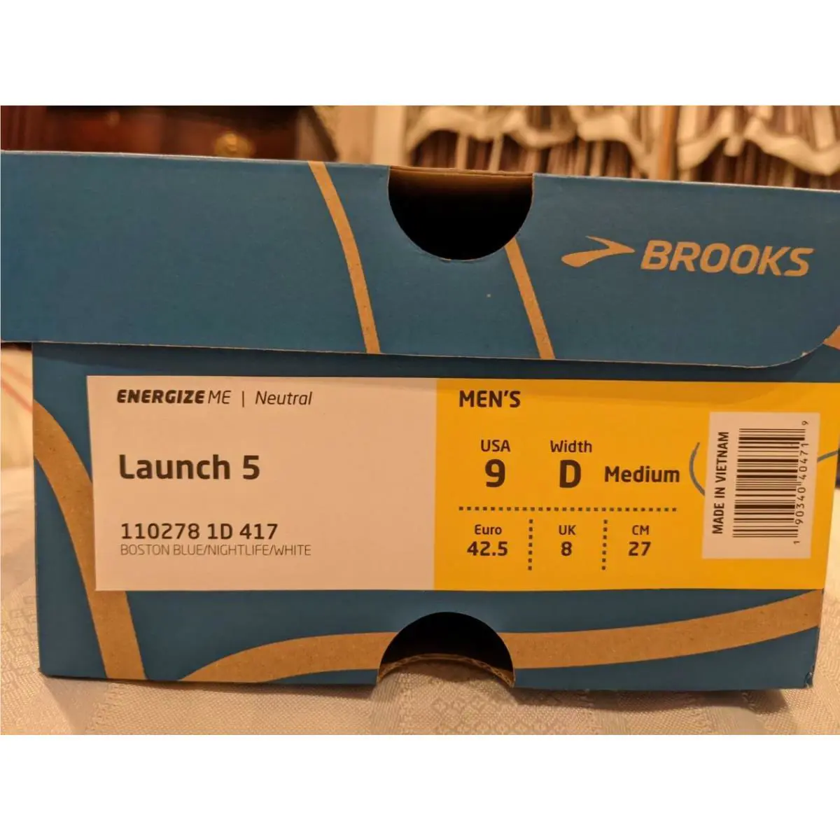 Brooks shoes - LAUNCH 5 - LAUNCH - BOSTON BLUE/NIGHTLIFE/WHITE (UPC: 190340404795) 3