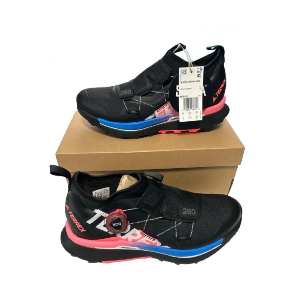 Adidas Women’s Terrex Agravic Pro Black Turbo W US Size 8 Black Pink Blue - Black