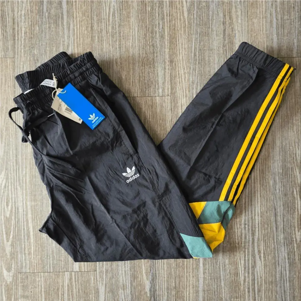 Adidas Originals Jamaica Track Pants Windbreaker M Black Gold Reggae Boyz IN5570