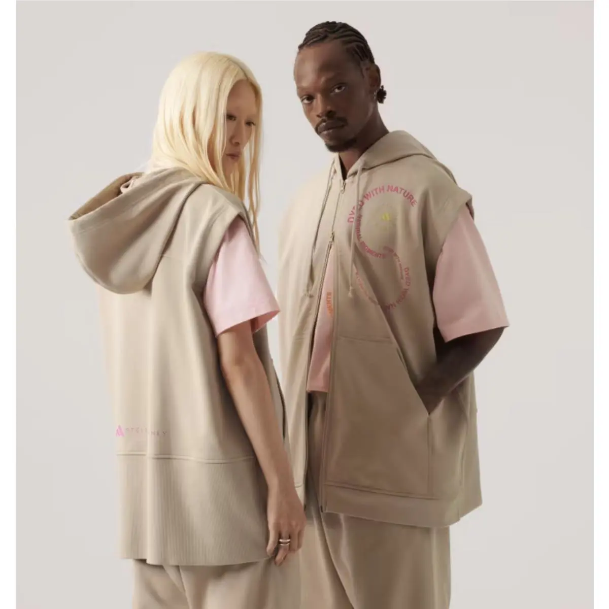 Adidas by Stella Mccartney Magic Beige Gender Neutral Sleeveless Hoodie Vest 2XS