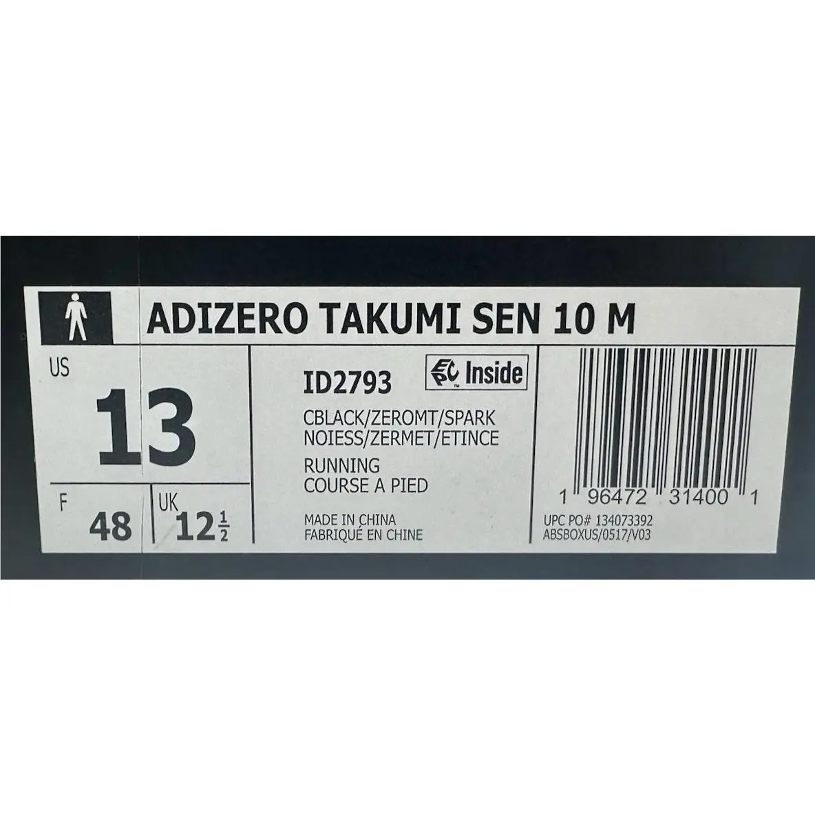 Adidas shoes - adidas adizero Takumi Sen - adizero Takumi Sen - ID2793 - Black (UPC: 196472314001) 9
