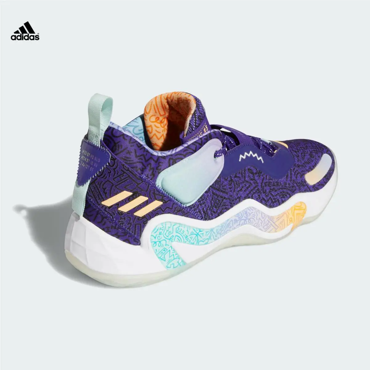 Adidas shoes - adidas D.O.N.Issue #3 - H68046 - Team Colleg Purple (UPC: 194818544723) 0