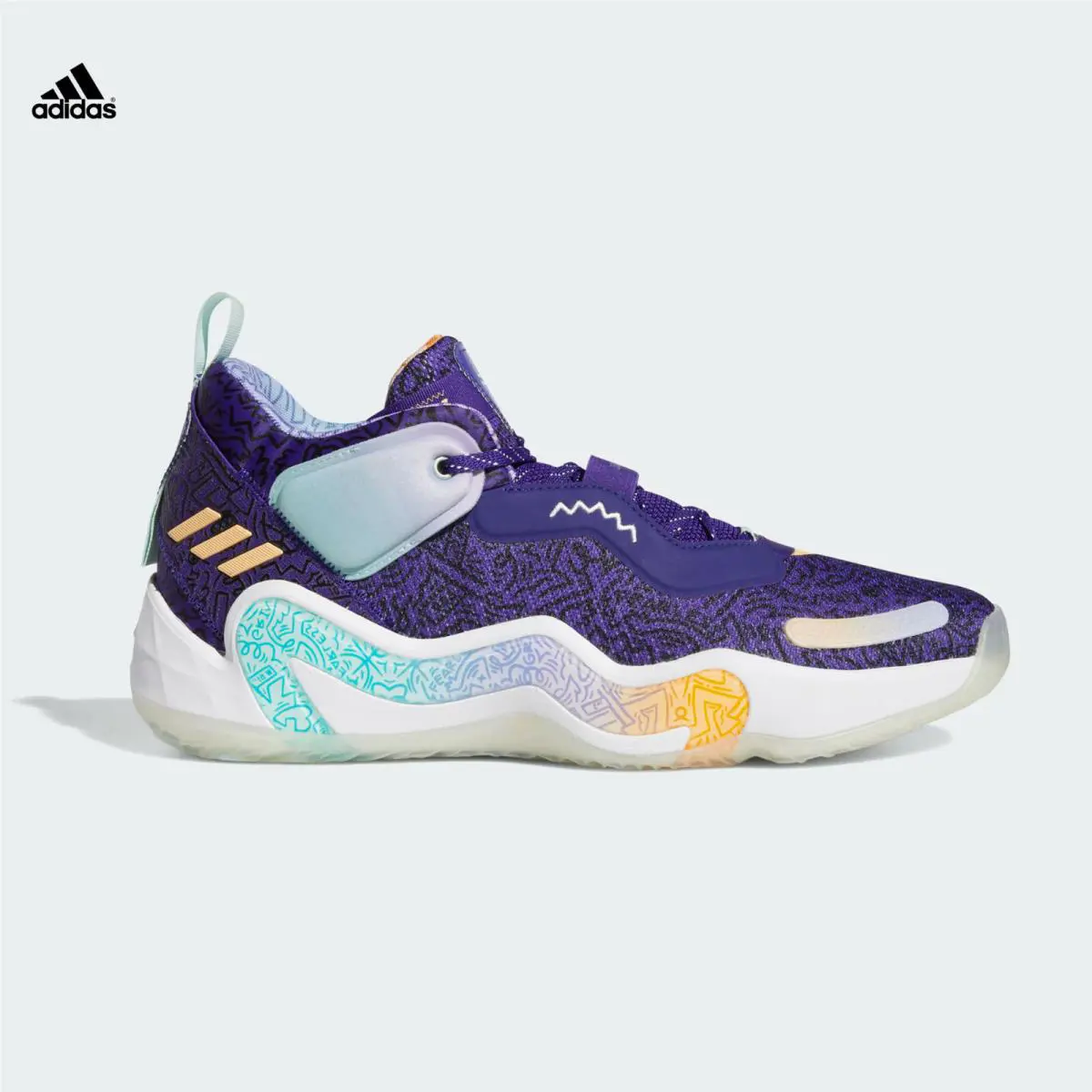 Adidas shoes - adidas D.O.N.Issue #3 - H68046 - Team Colleg Purple (UPC: 194818544723) 1
