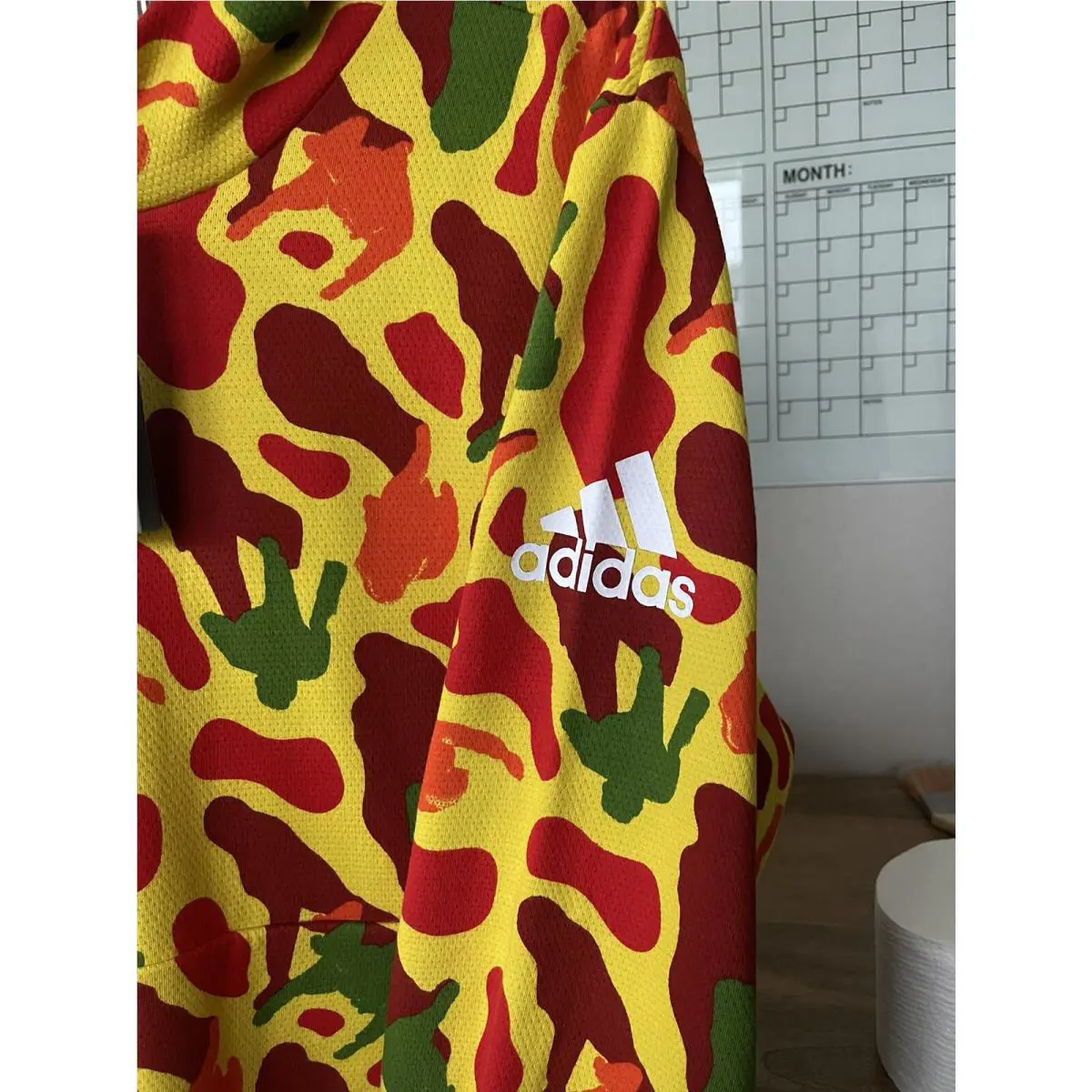 Adidas clothing - Adidas NERD Champ Hoodie - NERD Champ Hoodie - Dg8618 - Multicolor, Manufacturer: Yellow Energy (UPC: 191040572432) 2
