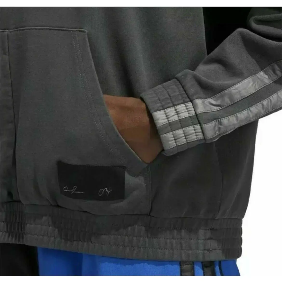 Adidas clothing - Adidas x Daniel Patrick Hoodie - FR5759 - Dark Grey & Black 3