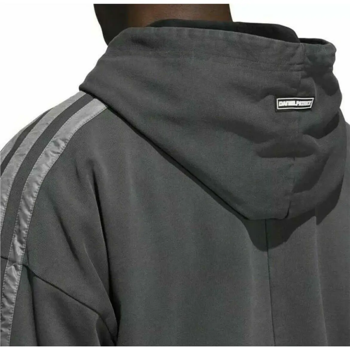 Adidas clothing - Adidas x Daniel Patrick Hoodie - FR5759 - Dark Grey & Black 4