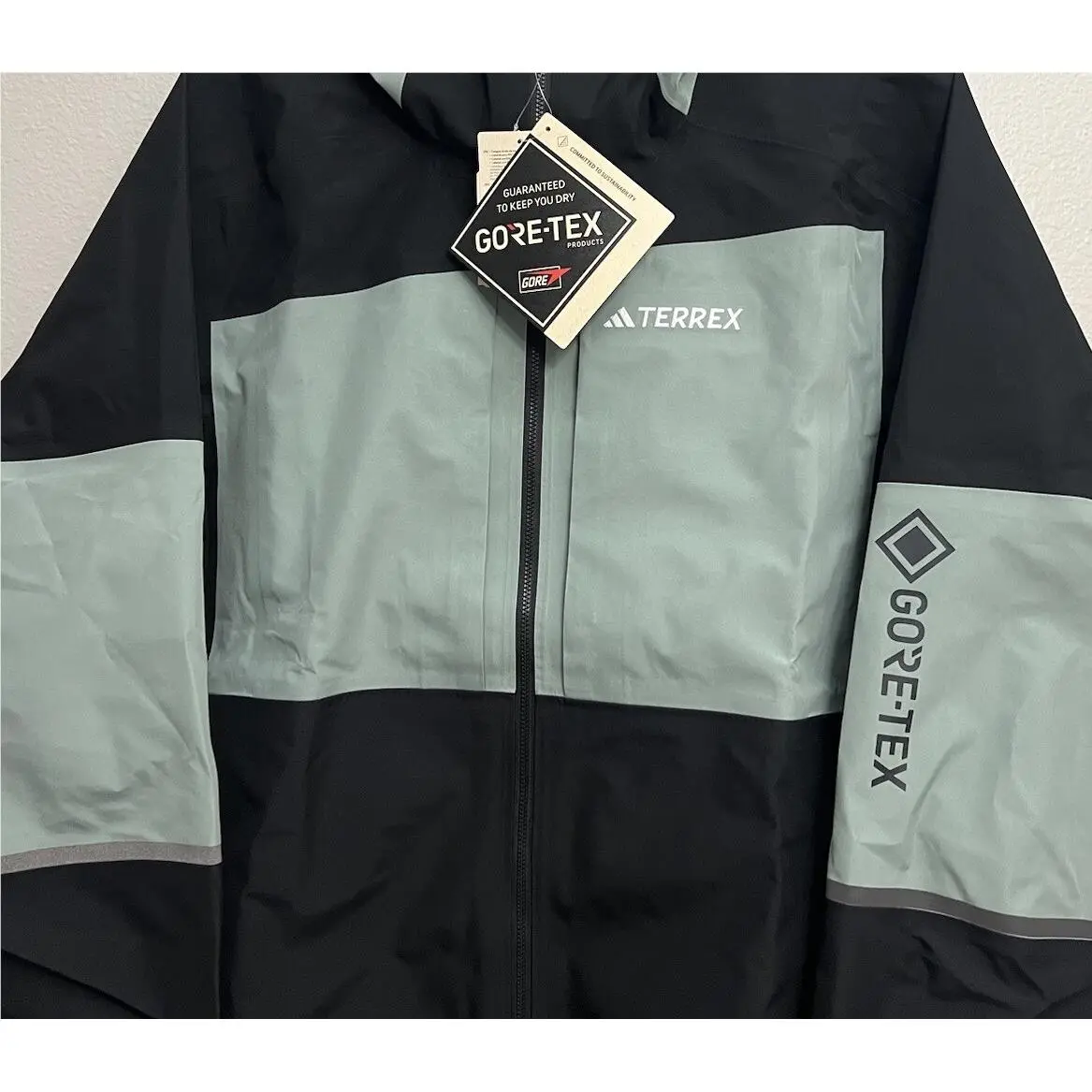 Adidas clothing - Adidas Terrex Xploric Gore-Tex Rain Jacket - IP1402 - Black (UPC: 196466874955) 1